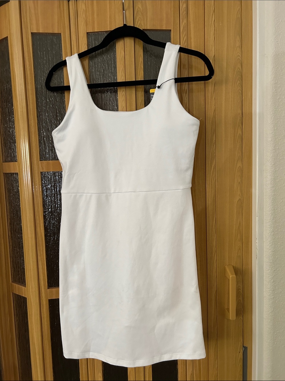 GAP White Square-Neck Mini Dress